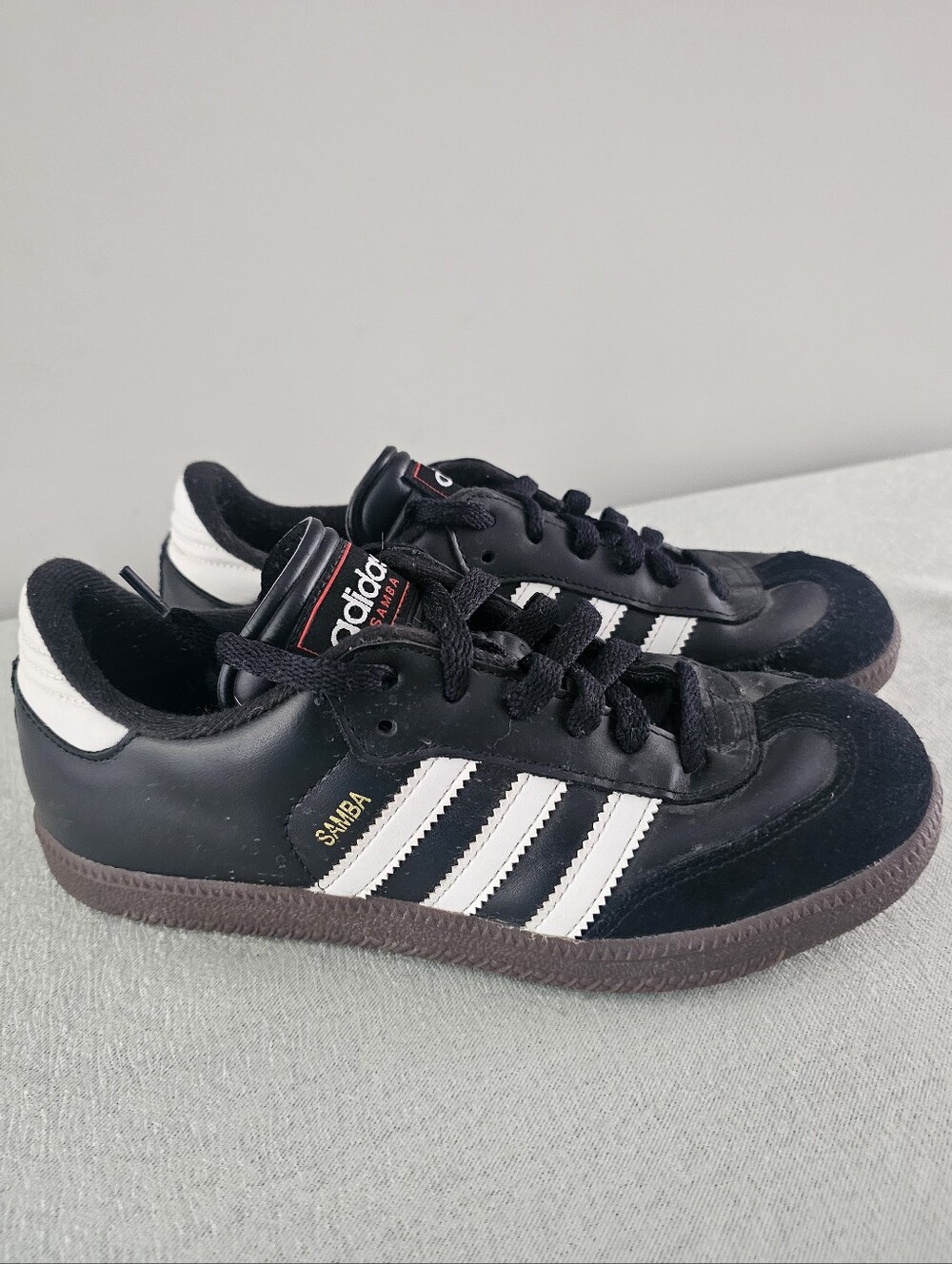 ADIDAS Samba Classic Black & White Mens Leather Sneakers